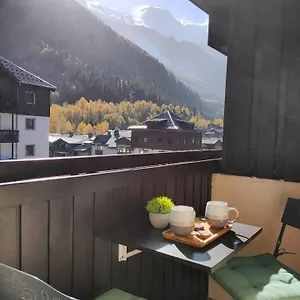 Superbe 2 Pieces, Centre Vue Mont-blanc Avec Balcon Et Parking Gratuit Apartment
